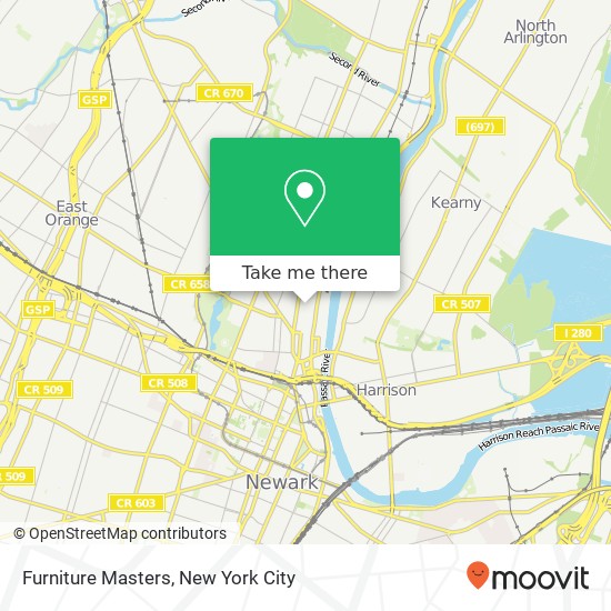 Mapa de Furniture Masters