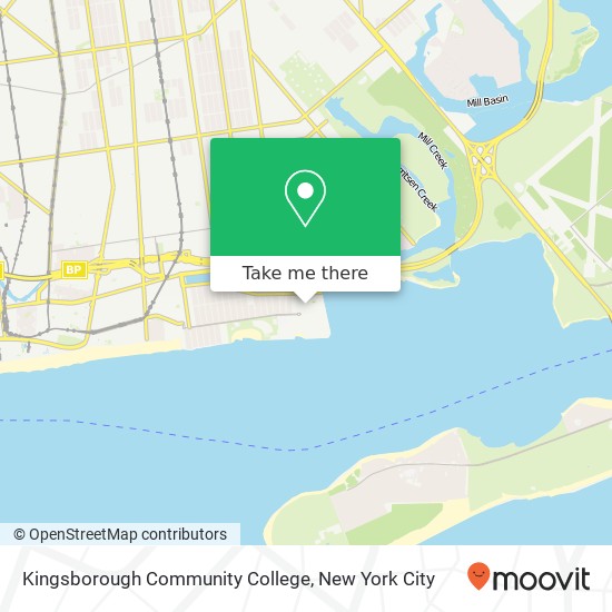 Mapa de Kingsborough Community College