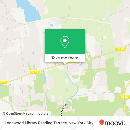 Longwood Library Reading Terrace map