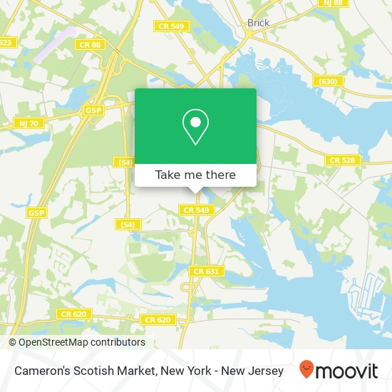Mapa de Cameron's Scotish Market