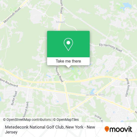 Metedeconk National Golf Club map