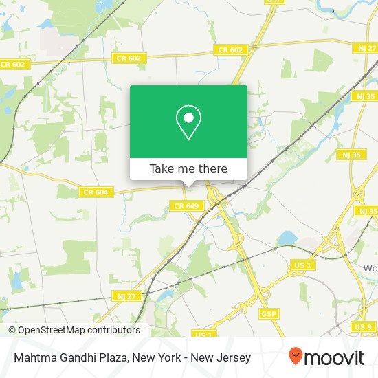 Mahtma Gandhi Plaza map