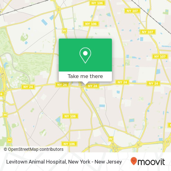 Mapa de Levitown Animal Hospital