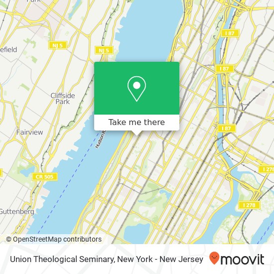 Union Theological Seminary map
