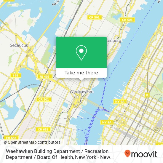 Weehawken Building Department / Recreation Department / Board Of Health map