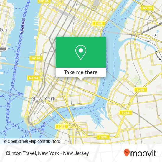 Clinton Travel map