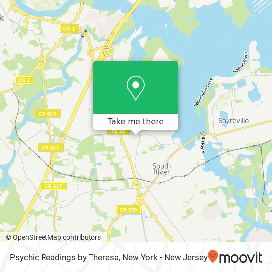 Mapa de Psychic Readings by Theresa