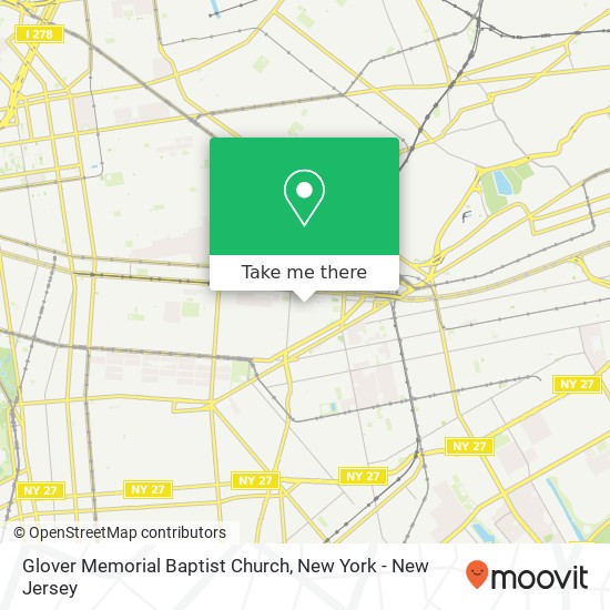 Glover Memorial Baptist Church map