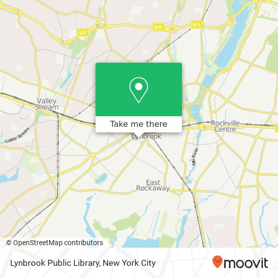 Lynbrook Public Library map