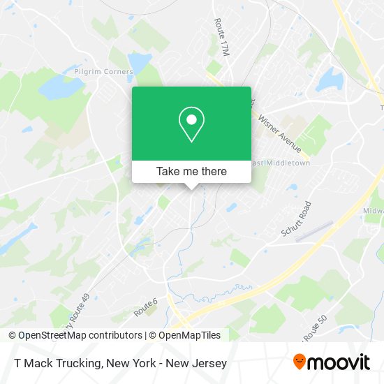 T Mack Trucking map