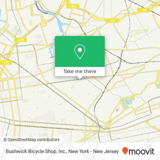 Mapa de Bushwick Bicycle Shop, Inc.