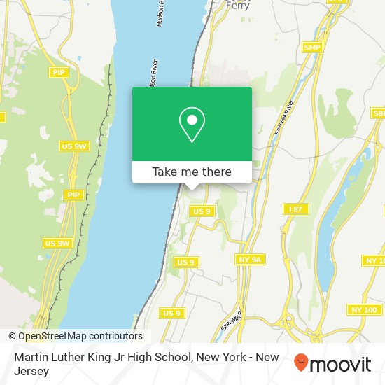Martin Luther King Jr High School map