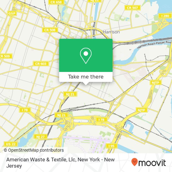 Mapa de American Waste & Textile, Llc