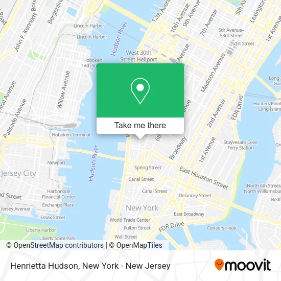 Henrietta Hudson map