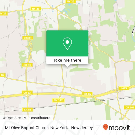 Mt Olive Baptist Church map