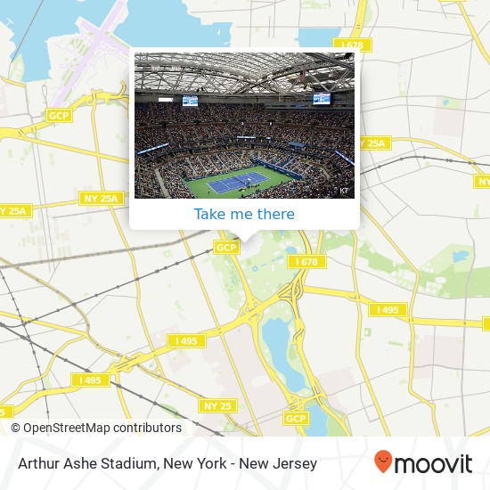 Arthur Ashe Stadium map