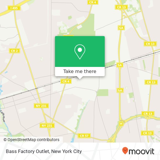 Bass Factory Outlet map