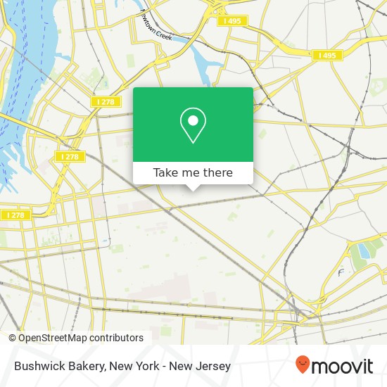 Bushwick Bakery map