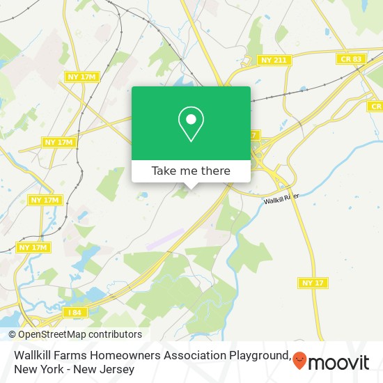 Mapa de Wallkill Farms Homeowners Association Playground