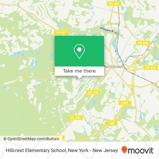 Mapa de Hillcrest Elementary School