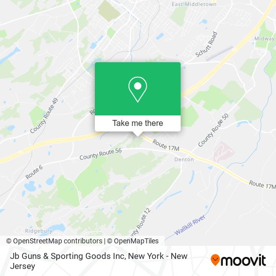 Mapa de Jb Guns & Sporting Goods Inc