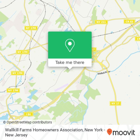 Mapa de Wallkill Farms Homeowners Association