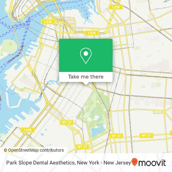 Park Slope Dental Aesthetics map