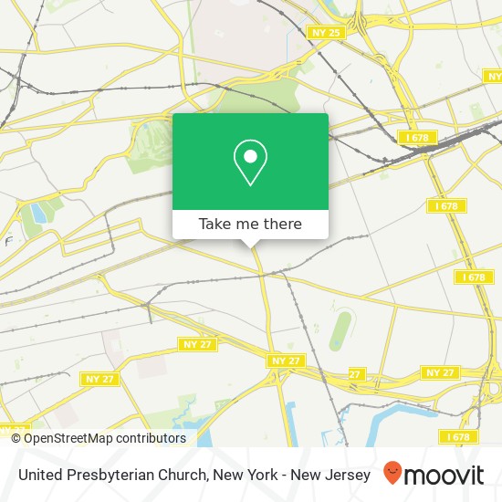 United Presbyterian Church map