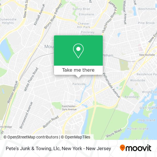 Mapa de Pete's Junk & Towing, Llc