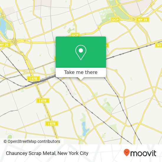 Mapa de Chauncey Scrap Metal