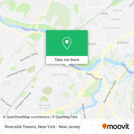 Riverside Towers map