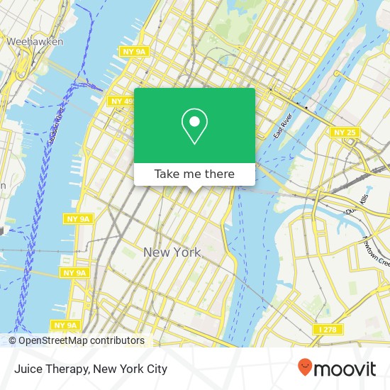 Juice Therapy map