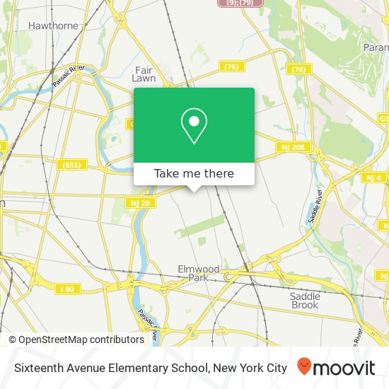 Mapa de Sixteenth Avenue Elementary School