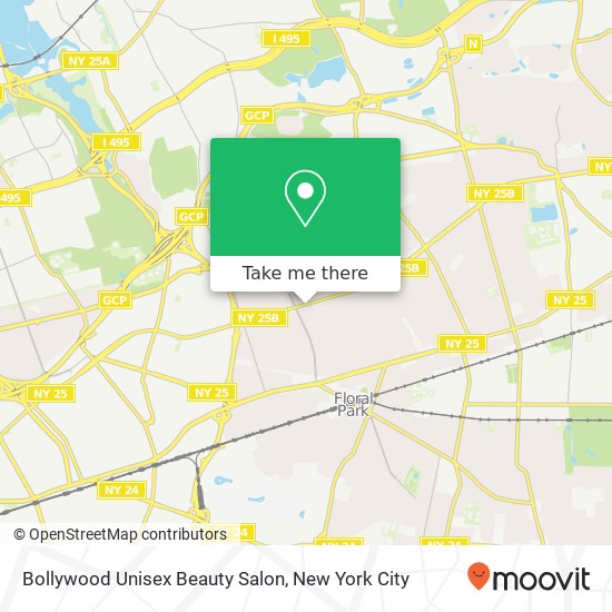 Mapa de Bollywood Unisex Beauty Salon