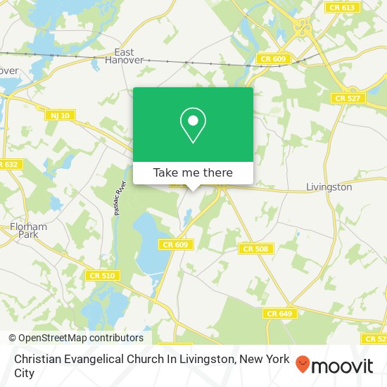 Christian Evangelical Church In Livingston map