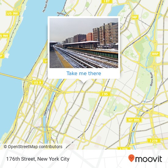 176th Street map