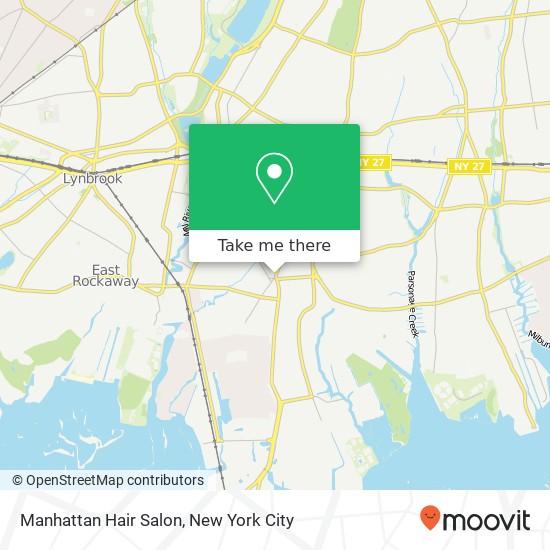 Mapa de Manhattan Hair Salon