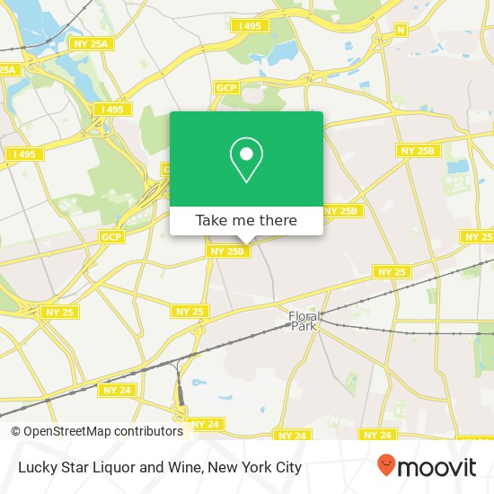 Mapa de Lucky Star Liquor and Wine