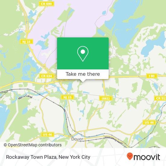 Rockaway Town Plaza map