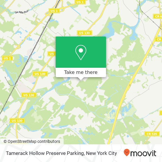 Tamerack Hollow Preserve Parking map