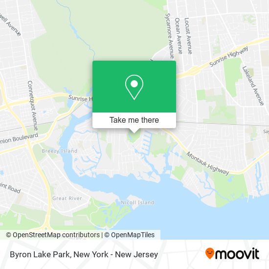 Byron Lake Park map