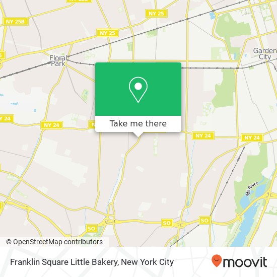 Mapa de Franklin Square Little Bakery