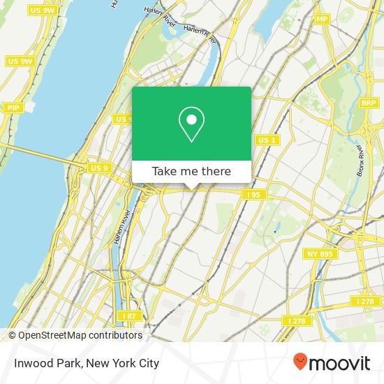 Mapa de Inwood Park