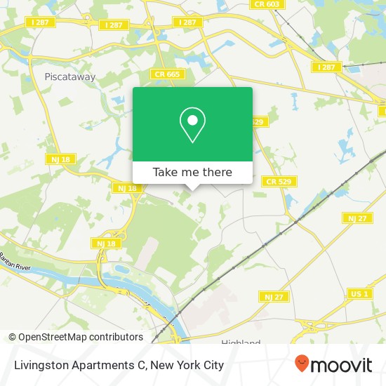 Mapa de Livingston Apartments C