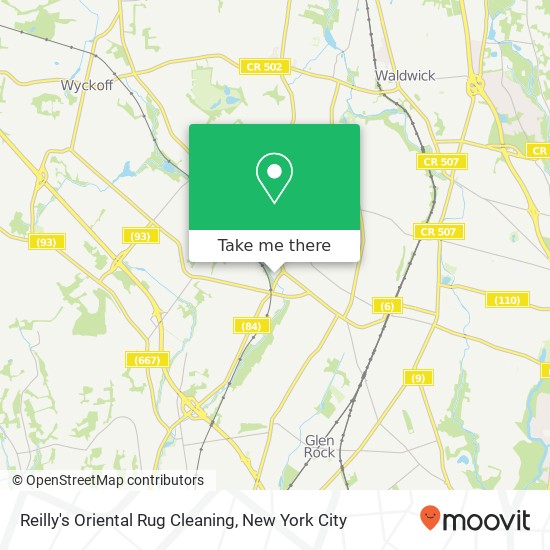 Reilly's Oriental Rug Cleaning map