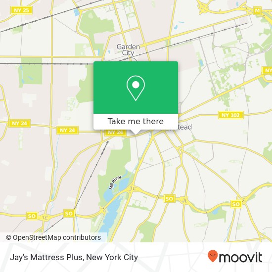 Mapa de Jay's Mattress Plus