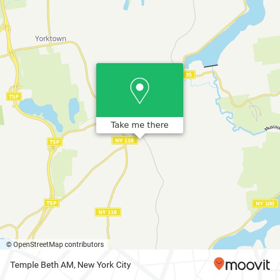Mapa de Temple Beth AM