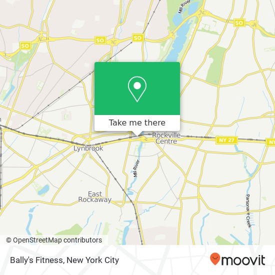 Bally's Fitness map