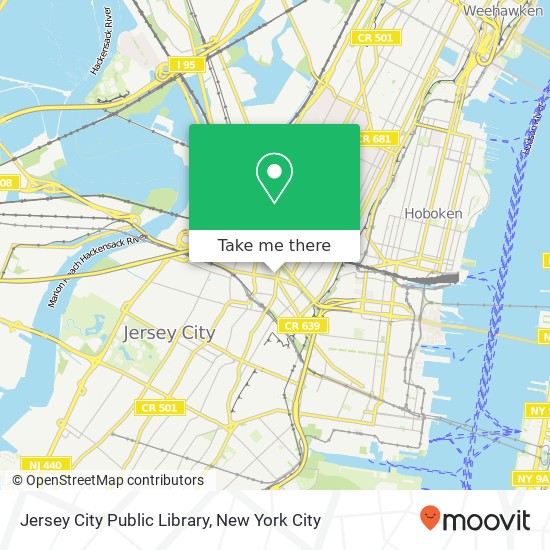 Mapa de Jersey City Public Library