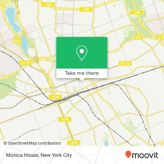 Monica House map